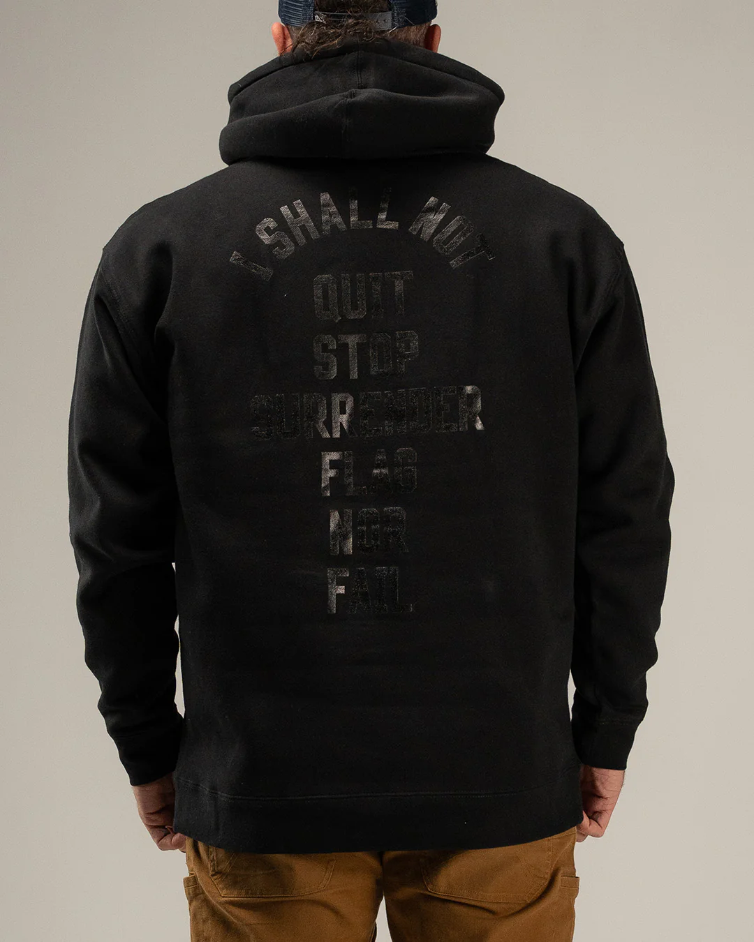ANTHEM HOODIE - BLACK/BLACK - Image 2