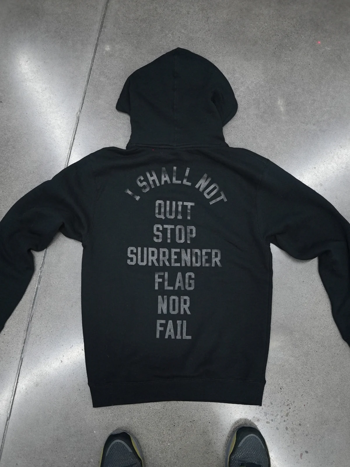 ANTHEM HOODIE - BLACK/BLACK - Image 4