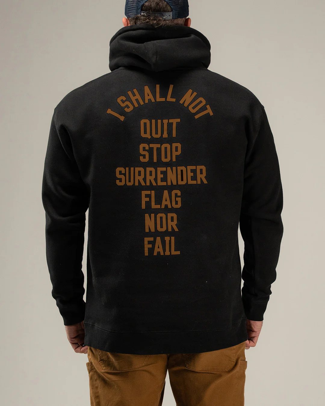ANTHEM HOODIE - BLACK/BROWN - Image 2