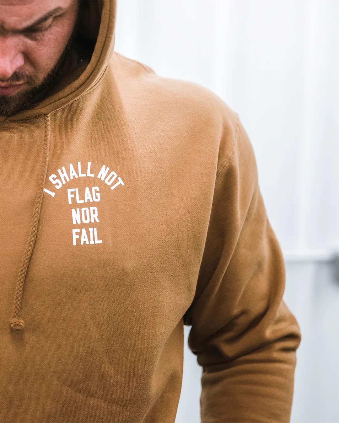 ANTHEM HOODIE - SADDLE/WHITE - Image 4