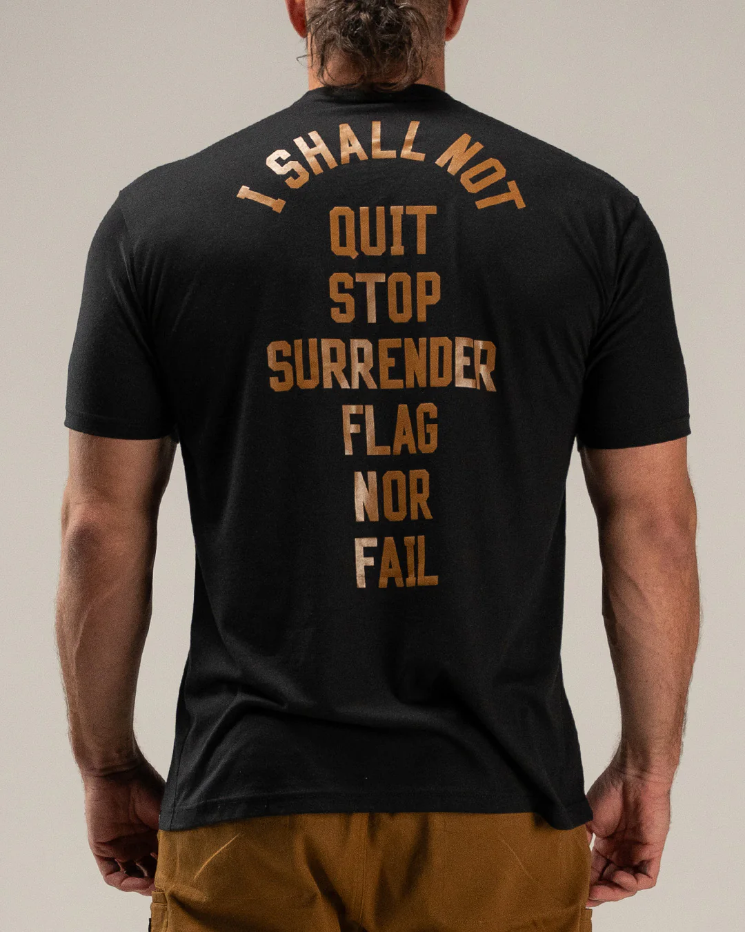 ANTHEM TEE - BLACK/SADDLE - Image 2