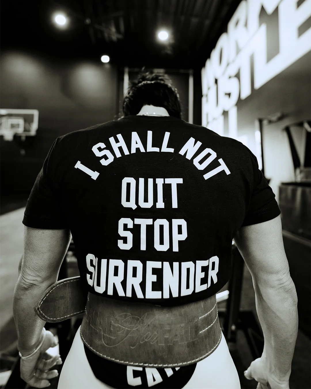 ANTHEM TEE- BLACK/WHITE - Image 3
