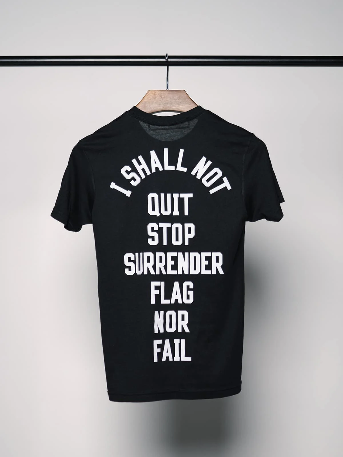 ANTHEM TEE- BLACK/WHITE - Image 6