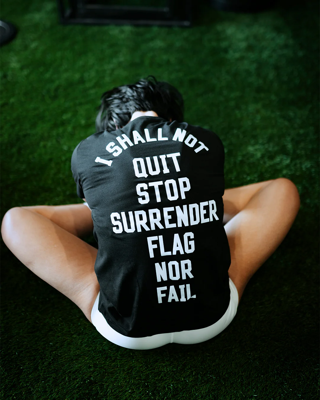 ANTHEM TEE- BLACK/WHITE - Image 7
