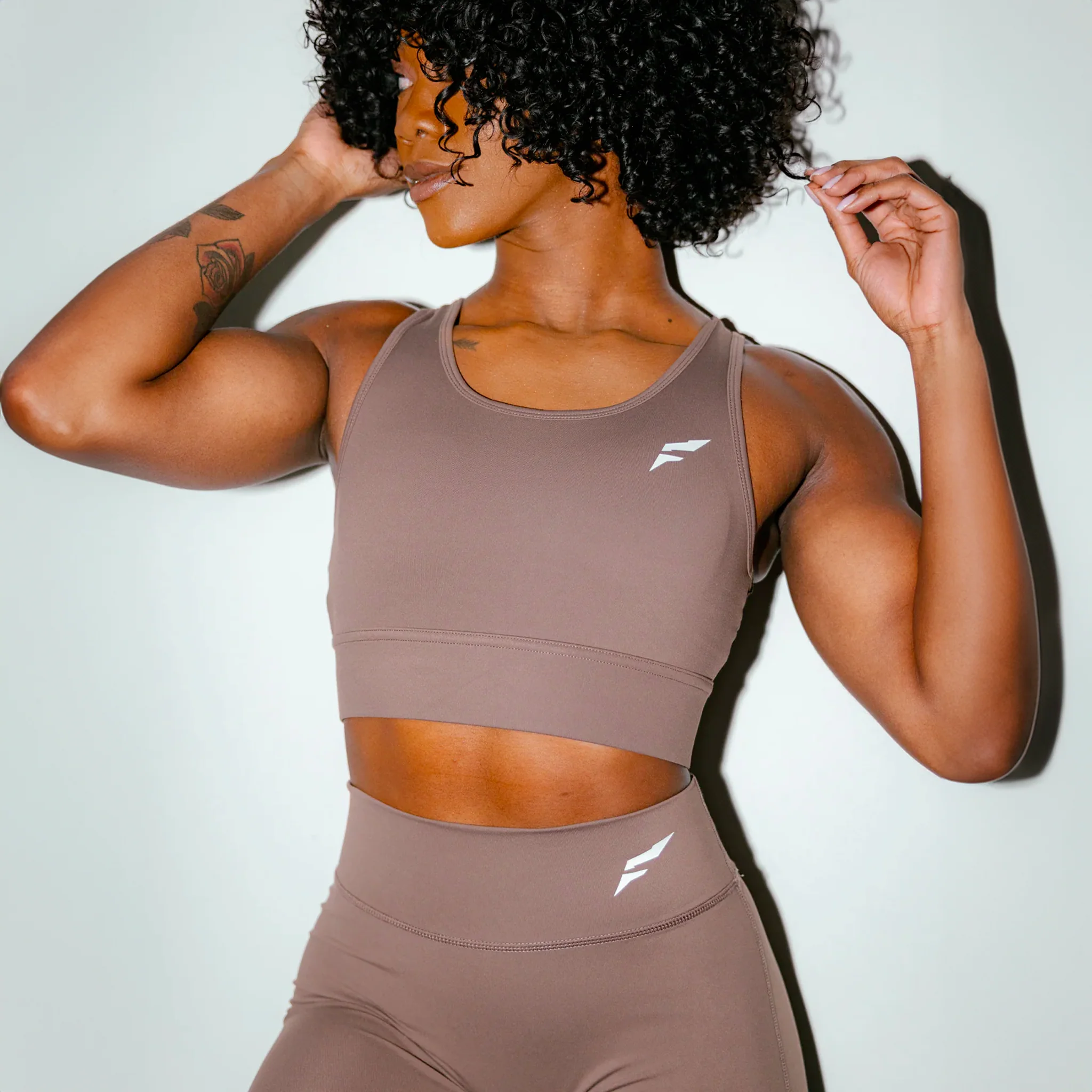 ASCEND ARC MESH BRA - EARTH - Image 3