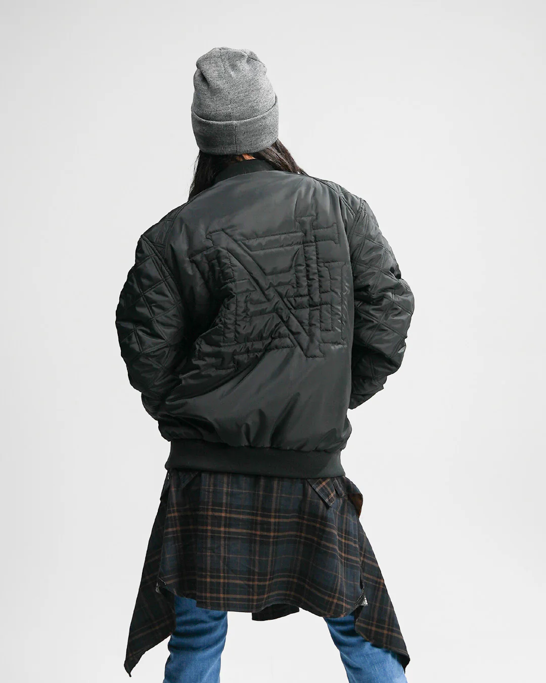 BOMBER JACKET - BLACK - Image 11