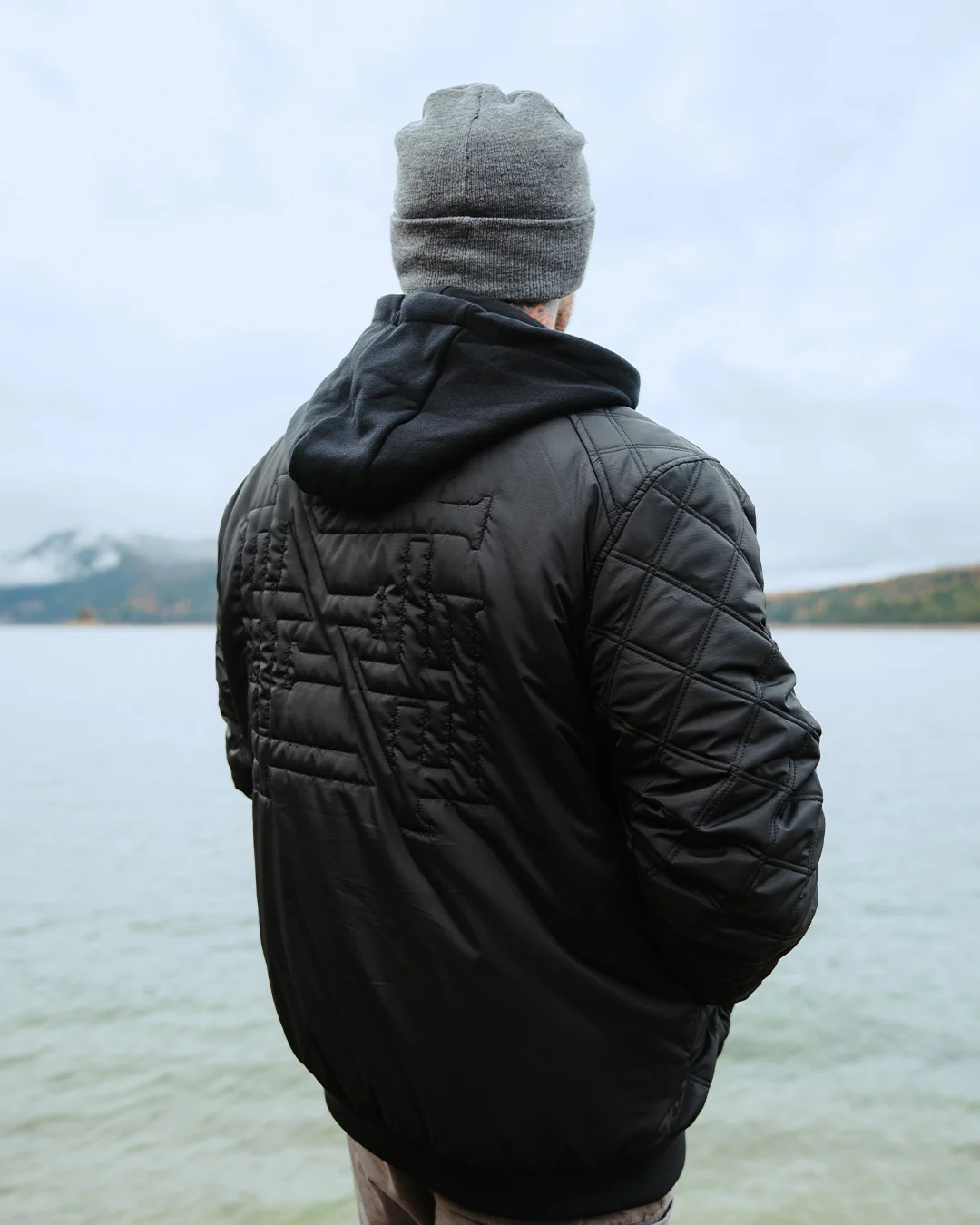BOMBER JACKET - BLACK - Image 2