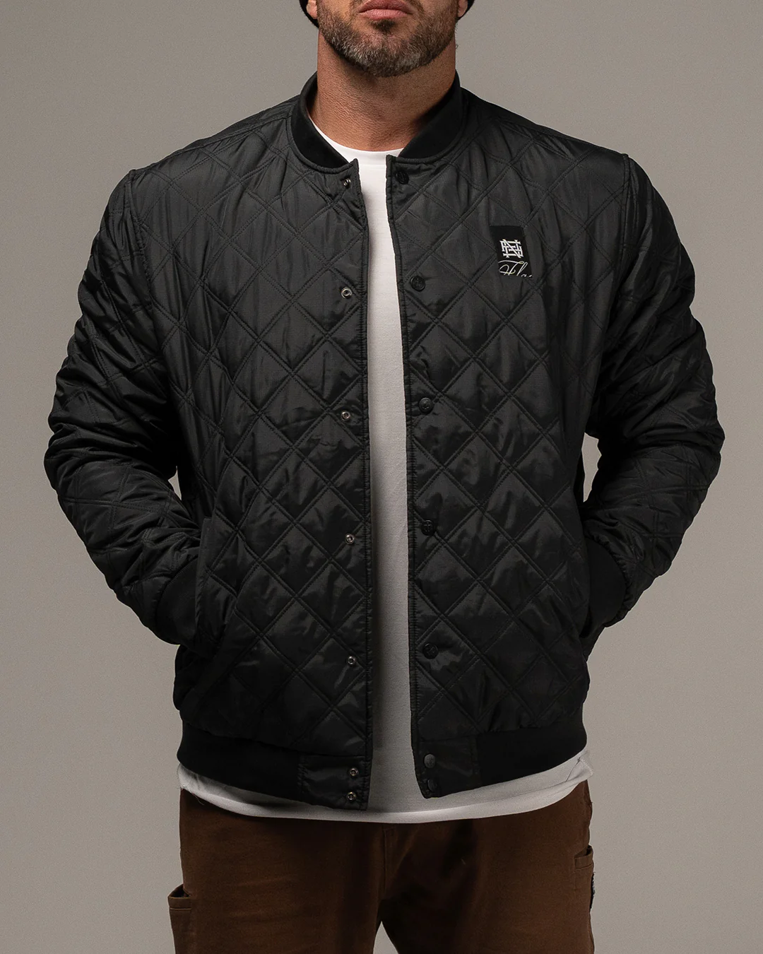 BOMBER JACKET - BLACK - Image 4
