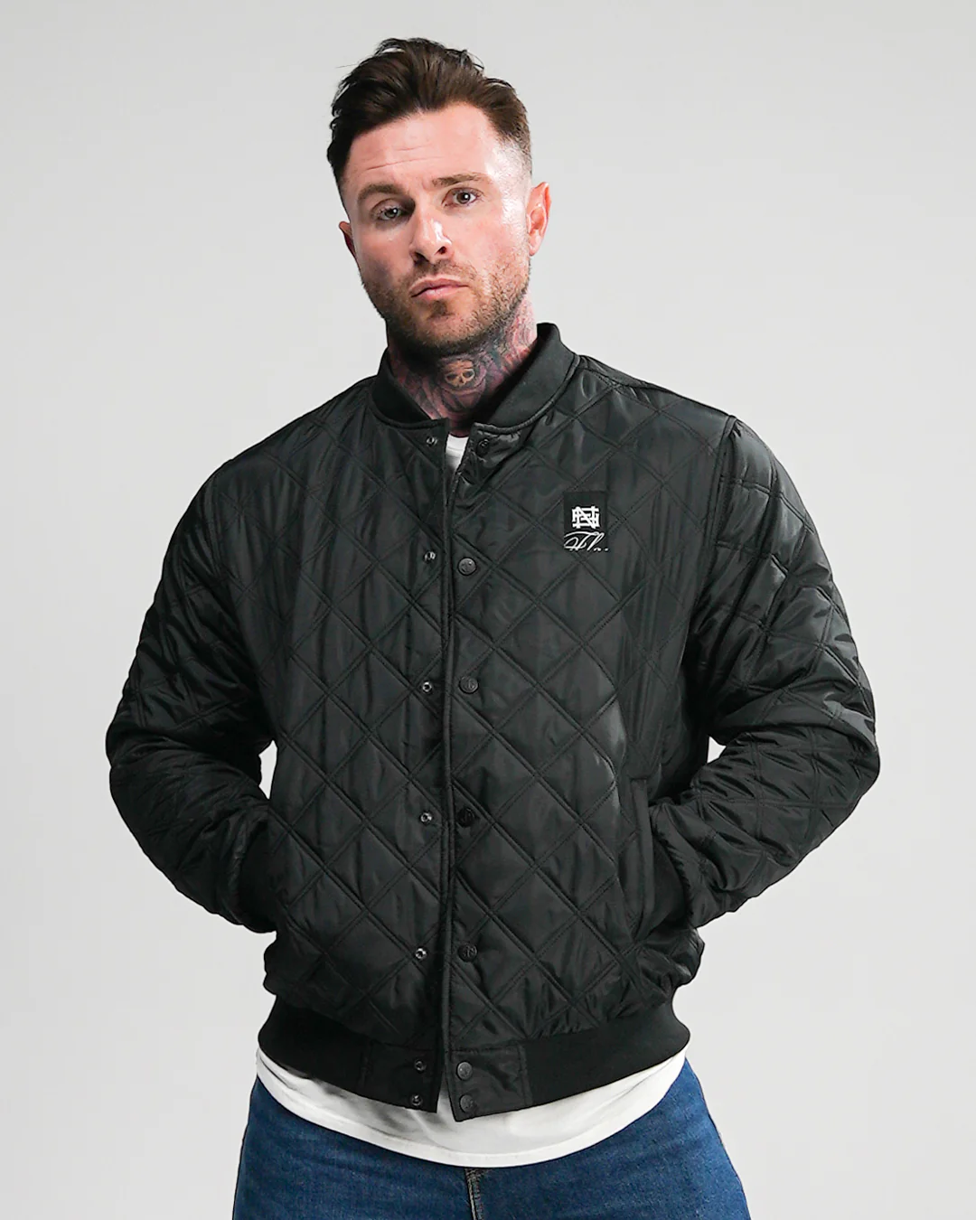 BOMBER JACKET - BLACK - Image 6