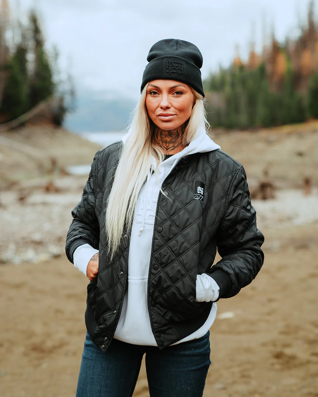 BOMBER JACKET - BLACK - Image 7