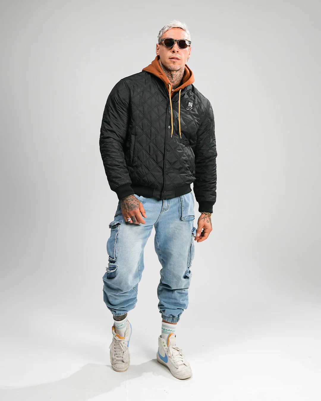BOMBER JACKET - BLACK - Image 8