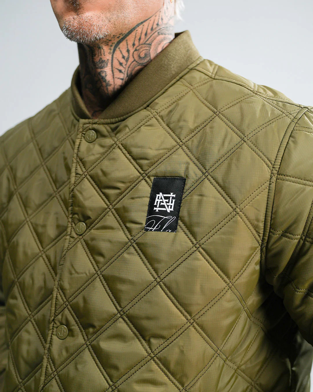 BOMBER JACKET - OLIVE - Image 3