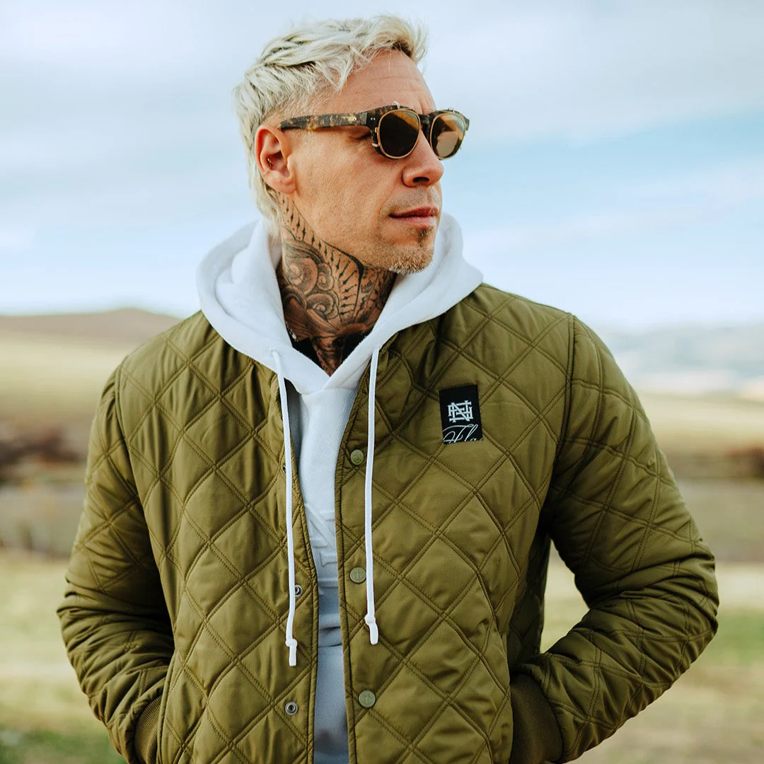 BOMBER JACKET - OLIVE - Image 5
