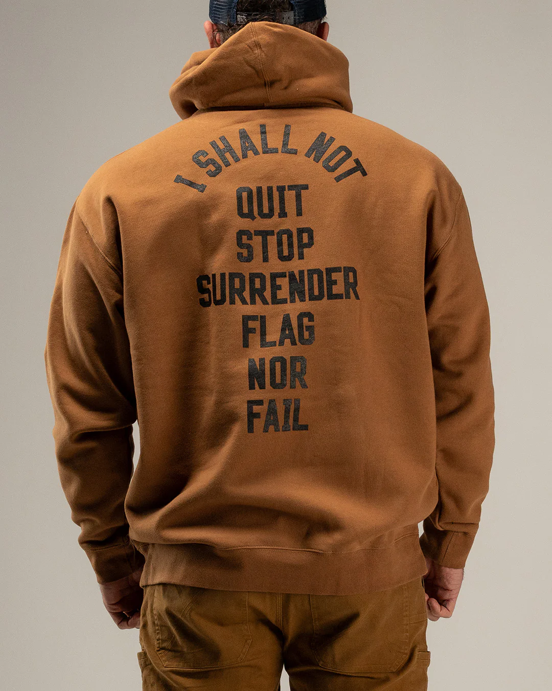 ANTHEM HOODIE - SADDLE/BLACK - Image 2