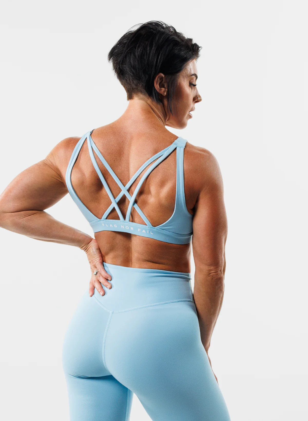 CRISSCROSS ESSENTIAL BRA - SKY - Image 2