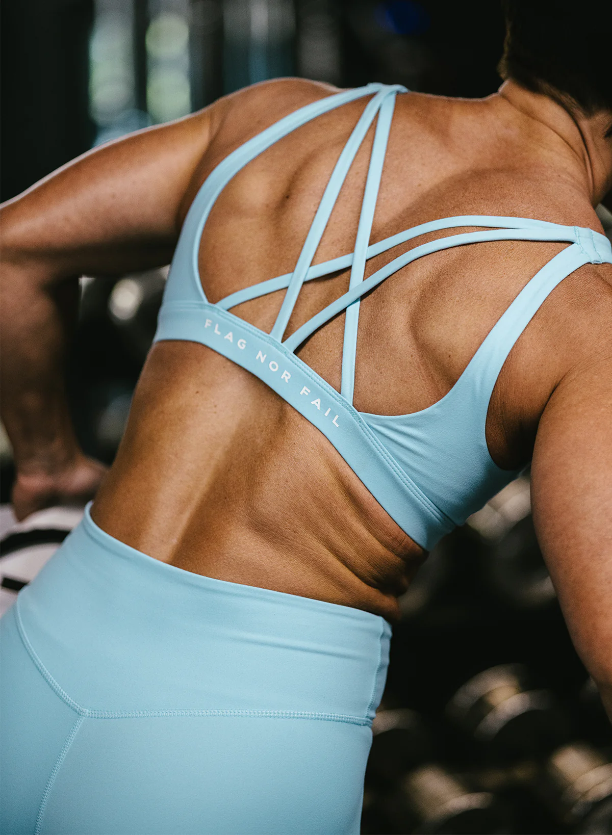CRISSCROSS ESSENTIAL BRA - SKY - Image 4