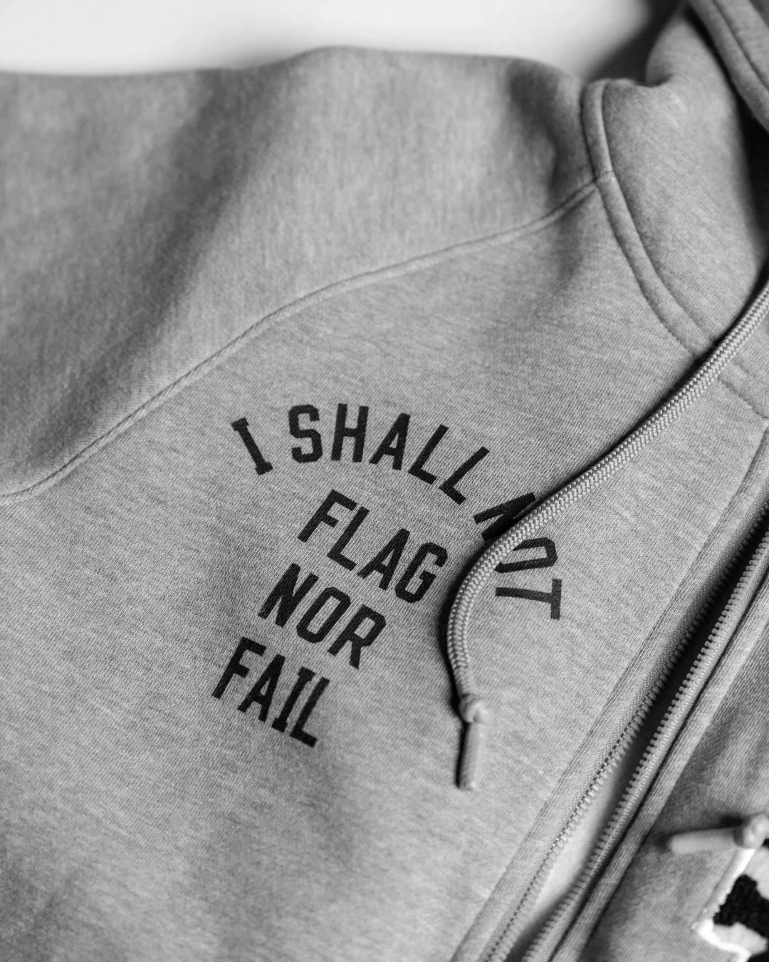 VARSITY PATCH ZIP UP - GREY - Image 10