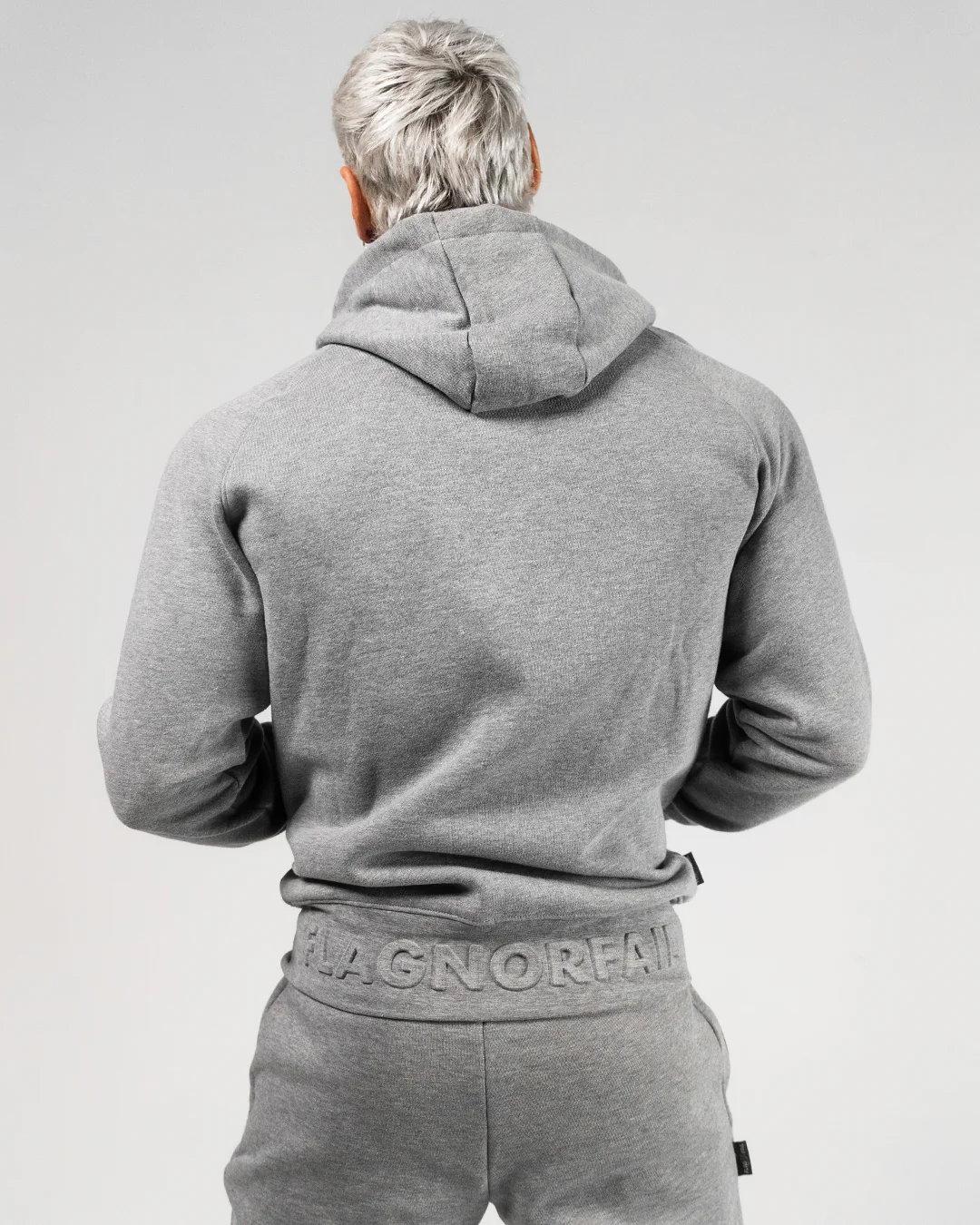 VARSITY PATCH ZIP UP - GREY - Image 8