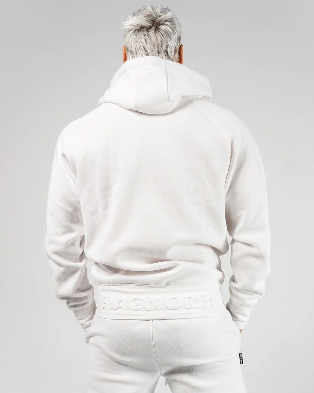 VARSITY PATCH ZIP UP - WHITE - Image 11
