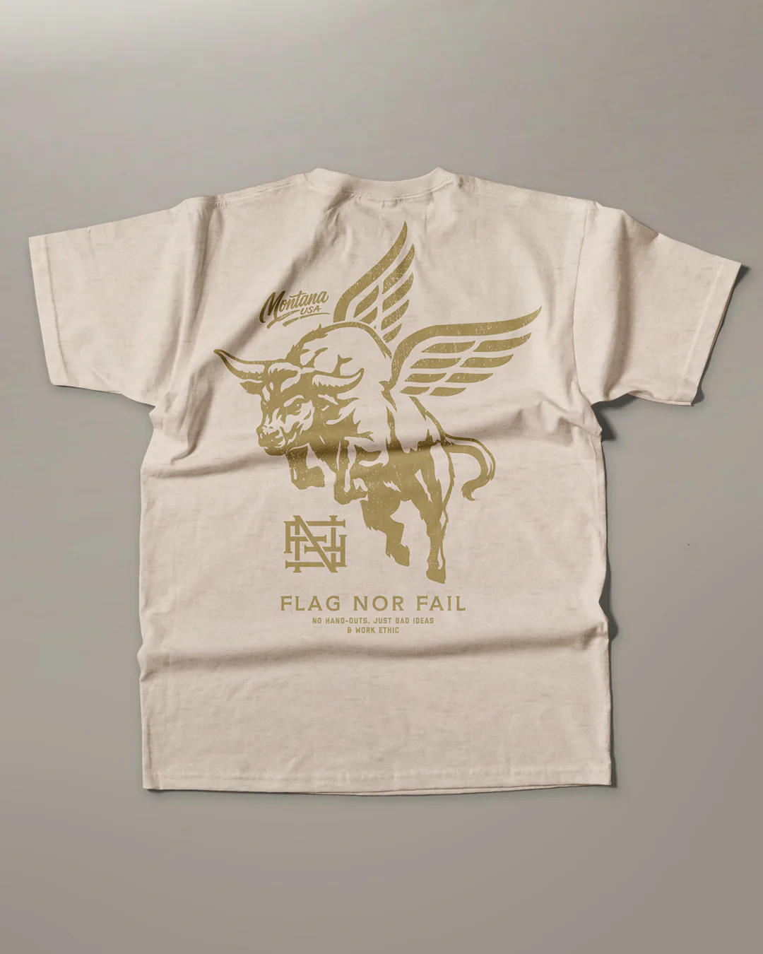 FLYING BULL TEE (CREAM) - Image 3