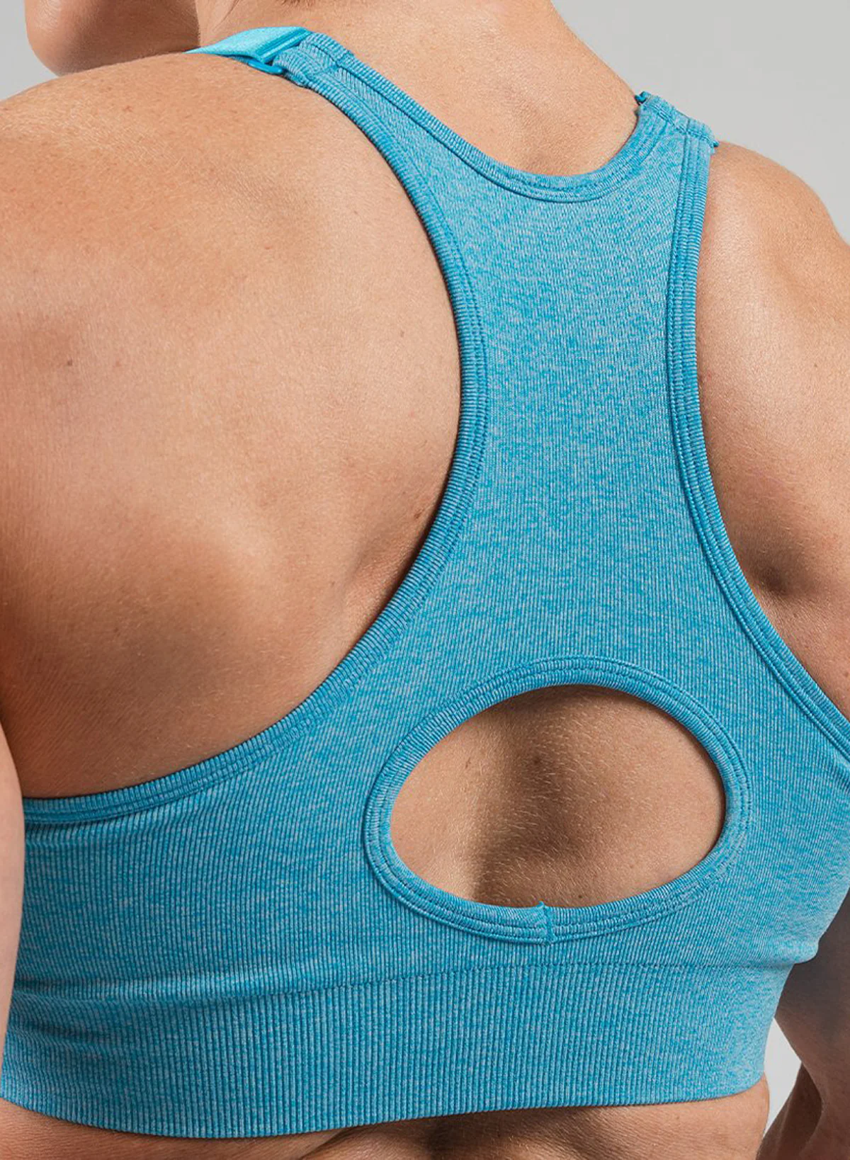 SEAMLESS SPORTS BRA - BLUE - Image 3