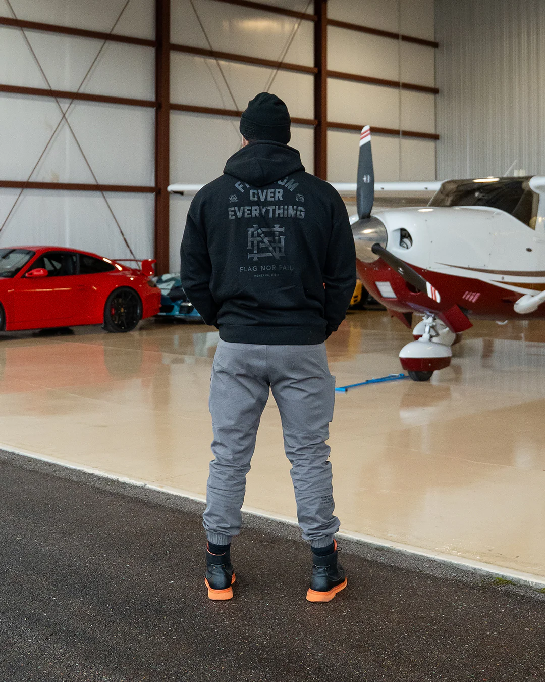 FREEDOM HOODIE - BLACK - Image 4