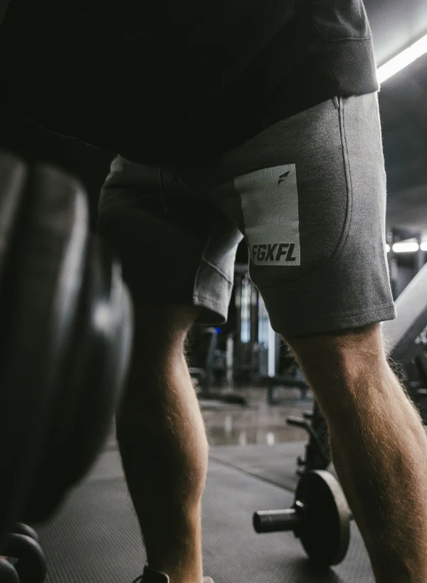 KNOCKOUT SWEATSHORTS - GREY - Image 2