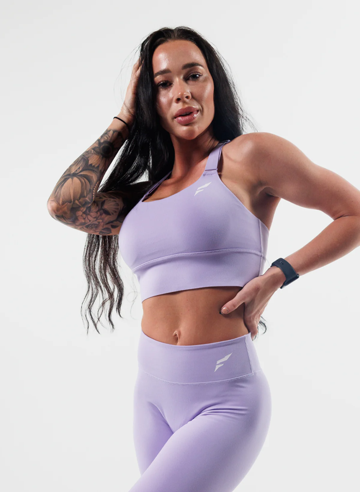 LONGLINE ESSENTIAL BRA - DIGITAL HAZE - Image 5