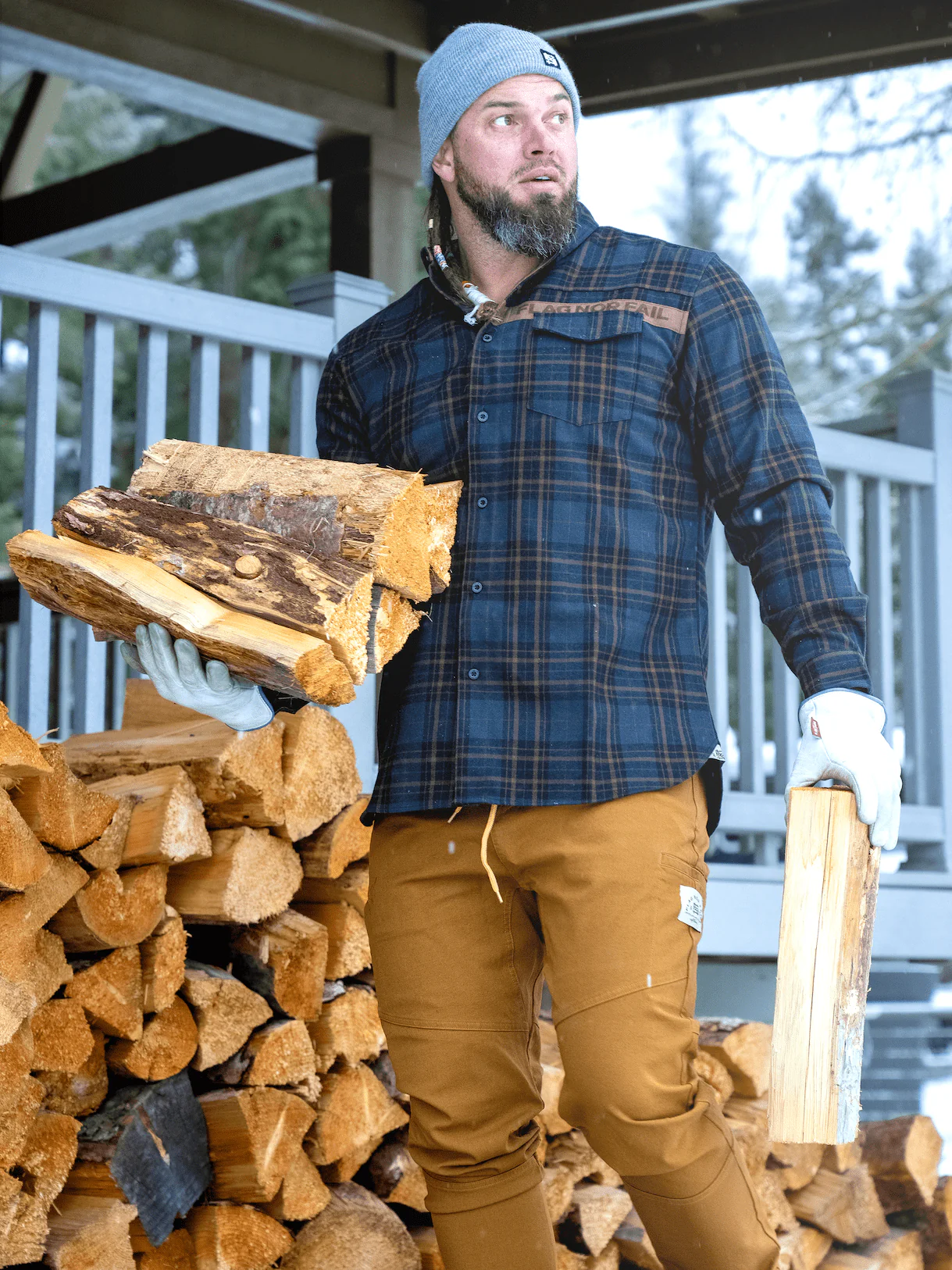MEN'S FOREVER FLANNEL - NAVY - Image 4
