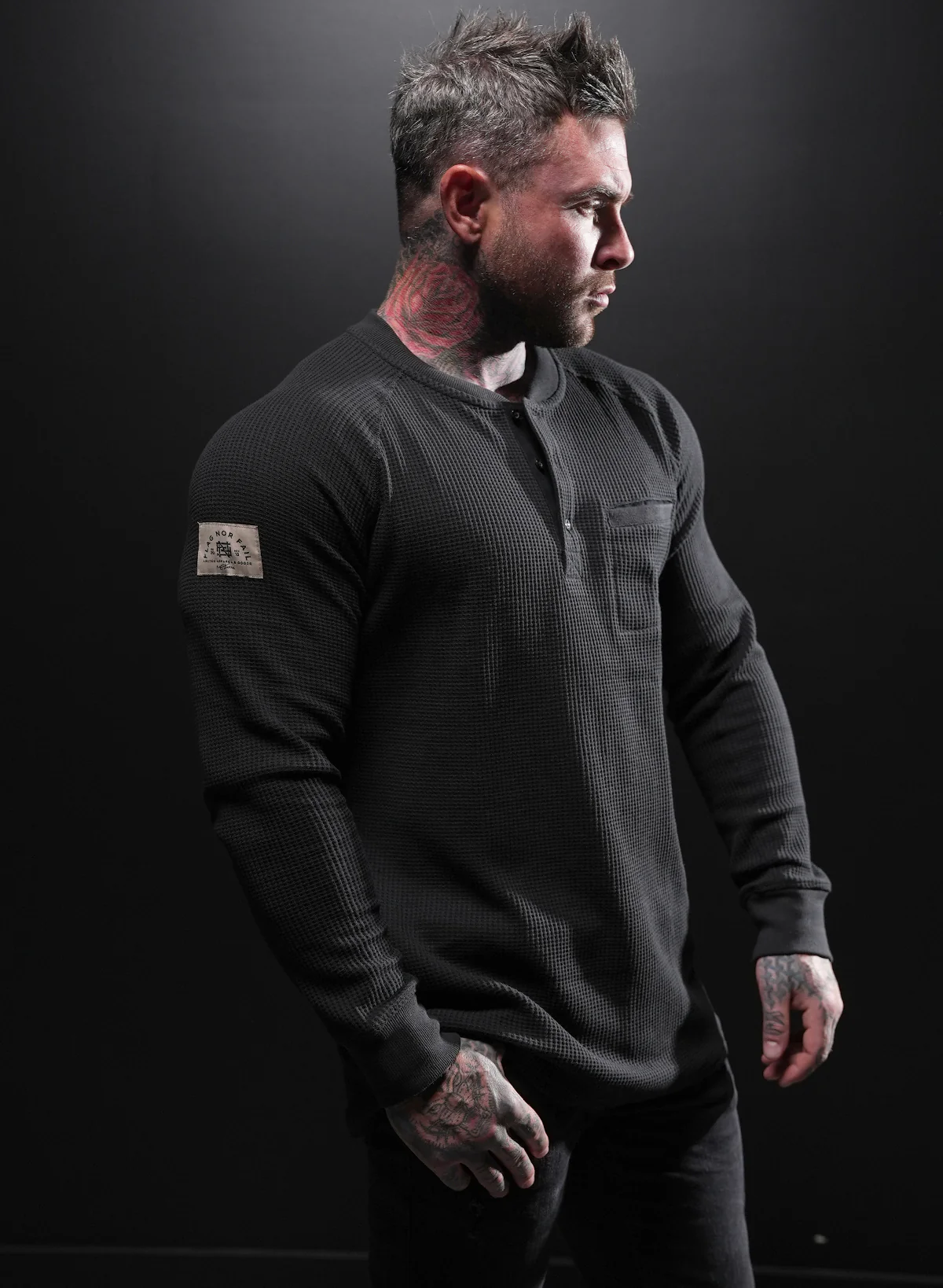 MEN'S FOREVER HEAVYWEIGHT THERMAL - BLACK - Image 3