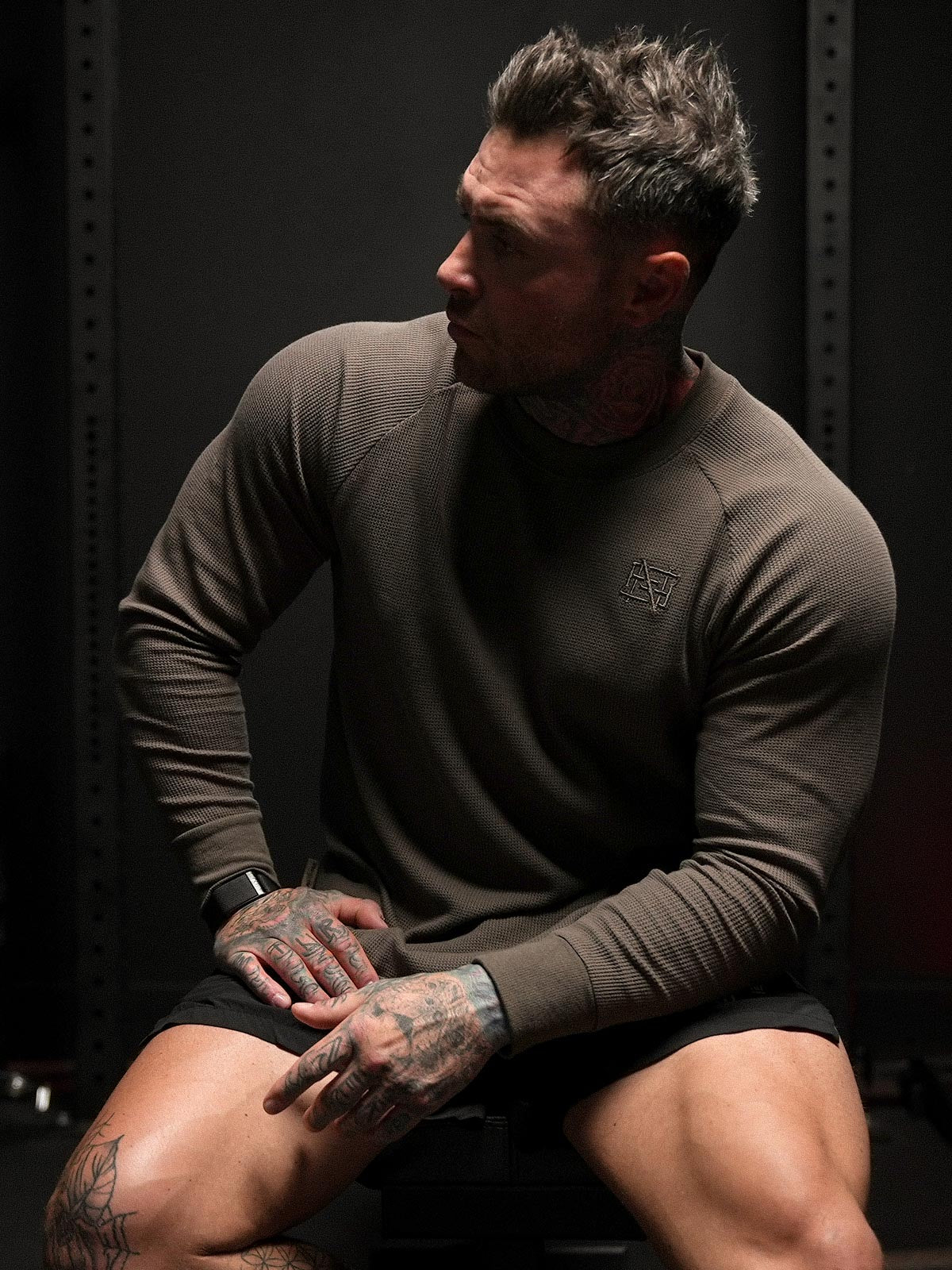 MEN'S FOREVER LIGHTWEIGHT THERMAL - OLIVE GREY - Image 4