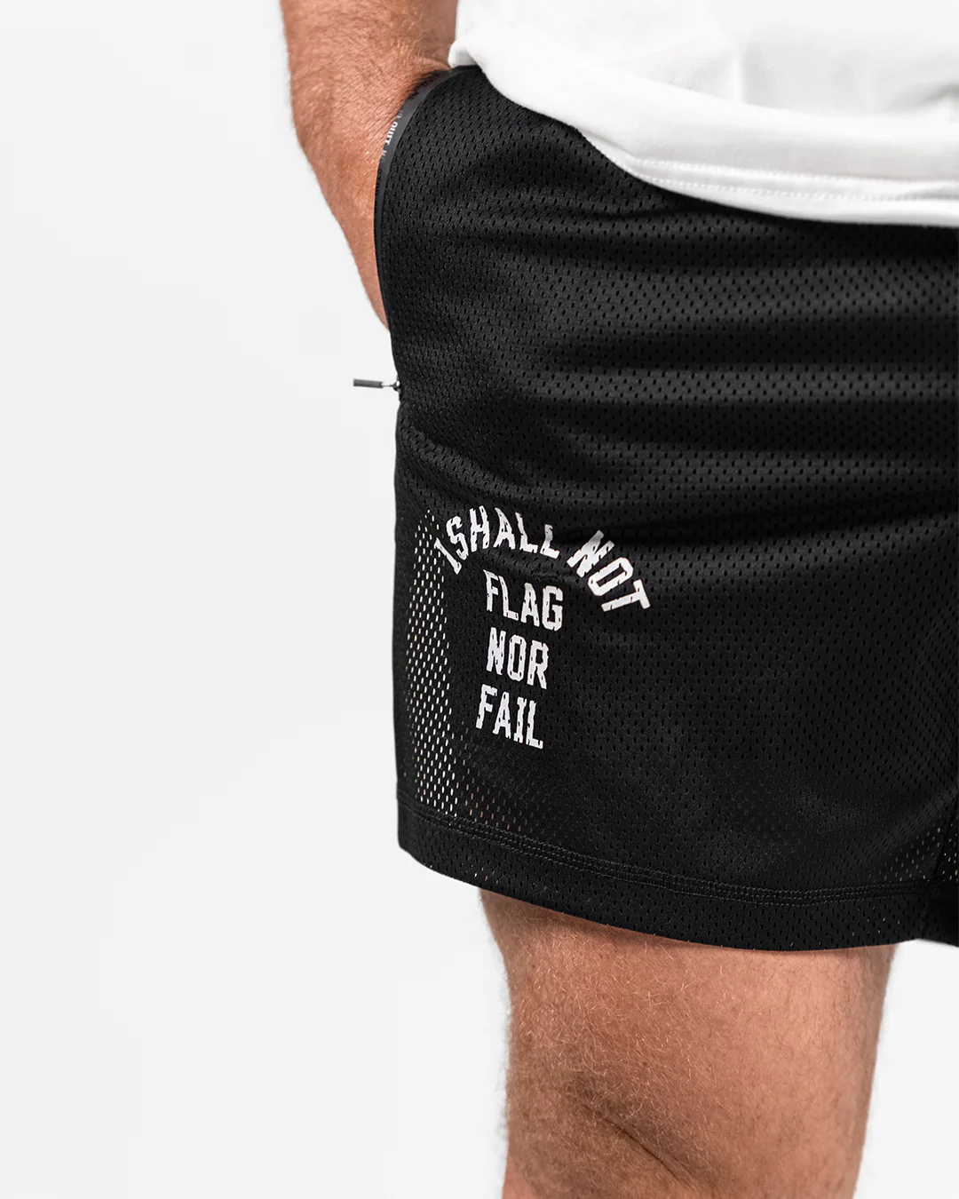 MENS MOMENTUM MESH SHORTS - BLACK - Image 6