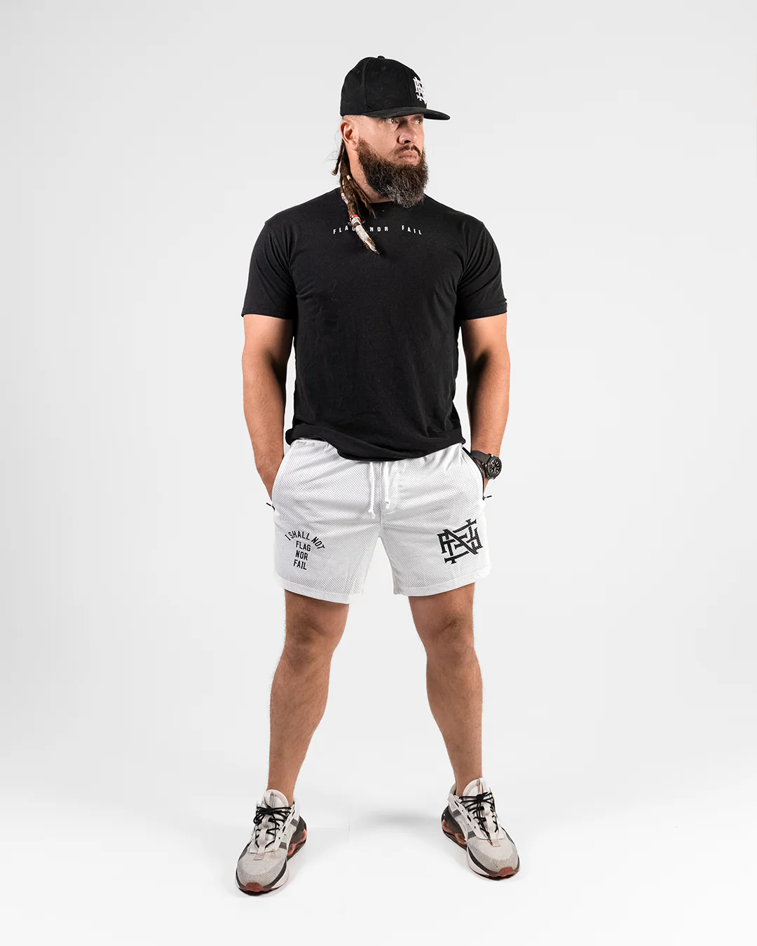 MENS MOMENTUM MESH SHORTS - WHITE - Image 7