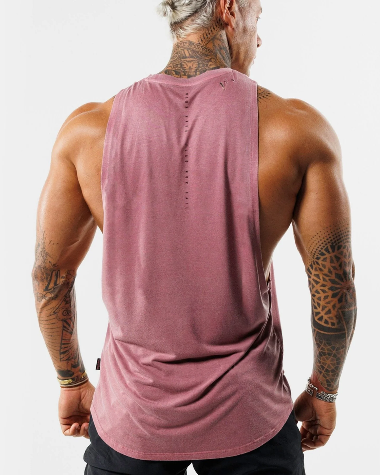 MOTO DISTRESSED BRO TANK - RED - Image 5