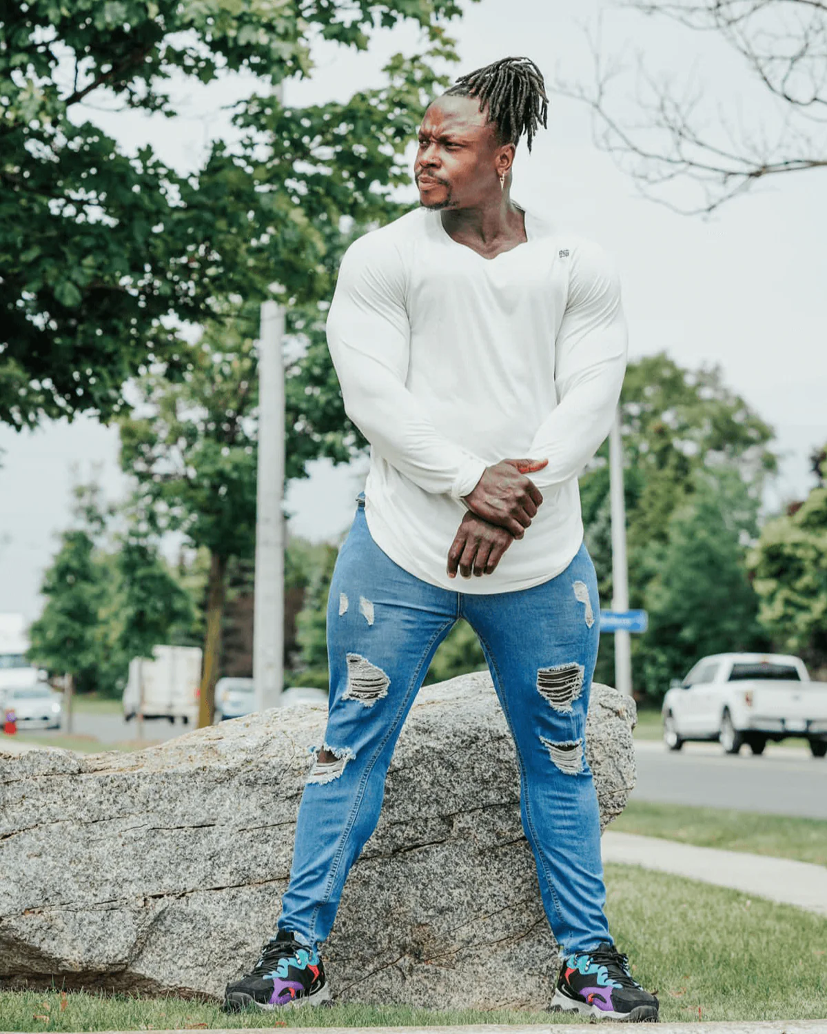 MOTO LONG SLEEVE - WHITE - Image 6