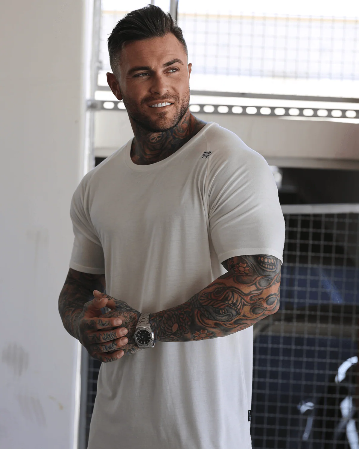 MOTO TEE - WHITE - Image 5