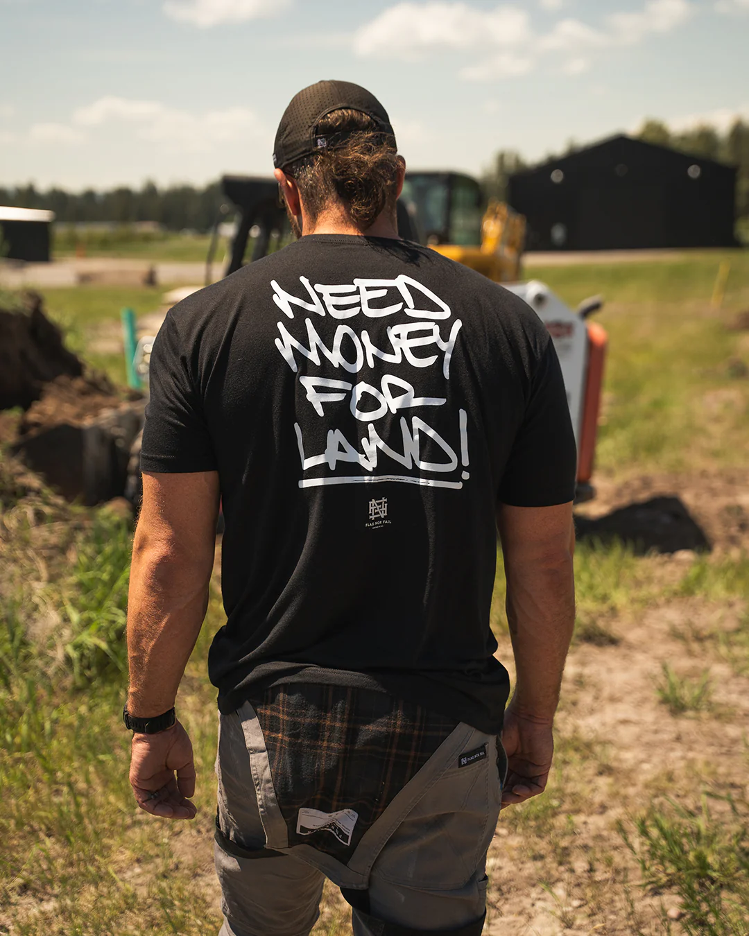 NEED MONEY FOR LAND SCRIPT TEE - BLACK - Image 2
