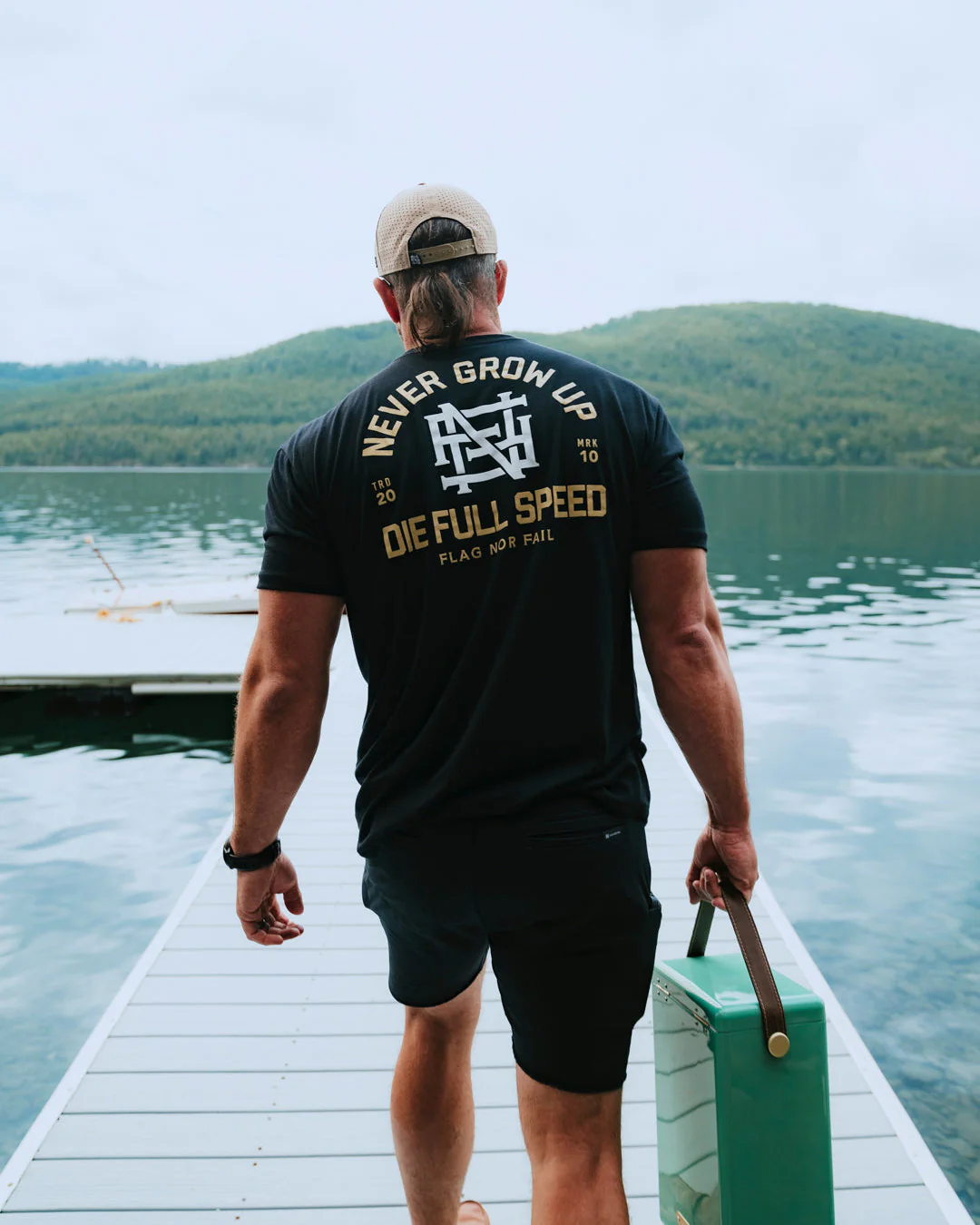 NEVER GROW UP TEE - BLACK - Image 8