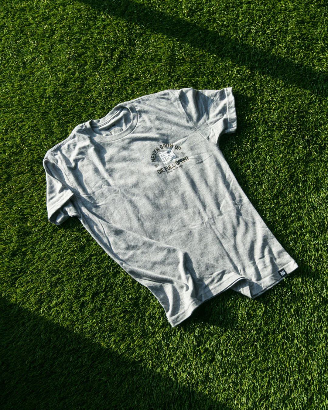 NEVER GROW UP TEE - TRIBLEND GREY - Image 5