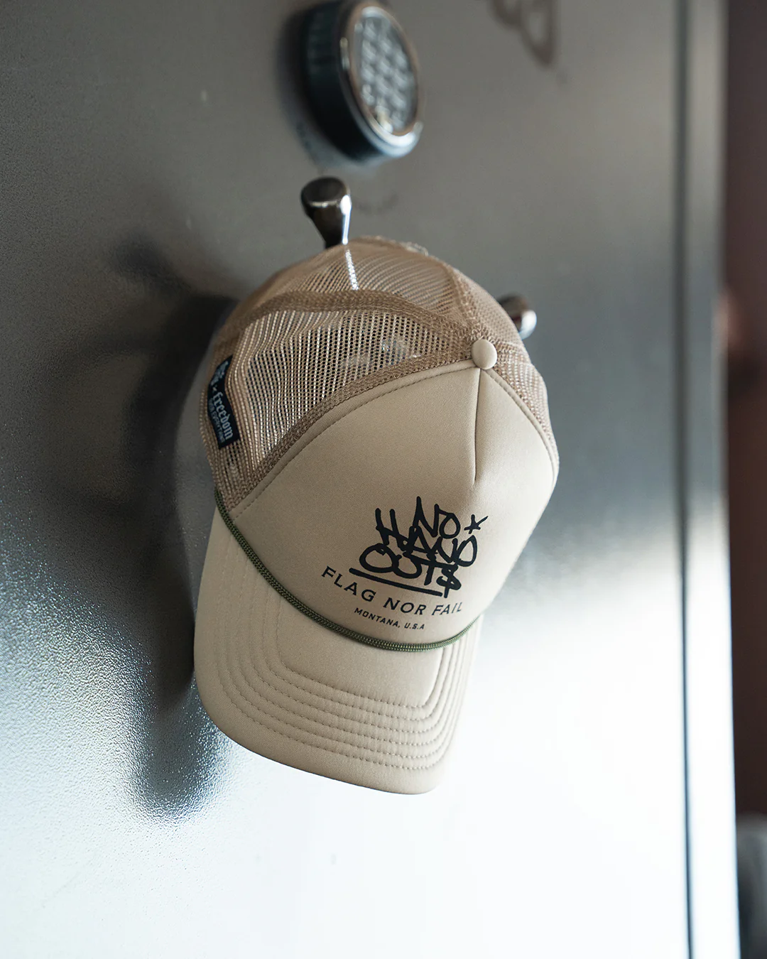 NO HAND OUTS FOAM TRUCKER - TAN - Image 5