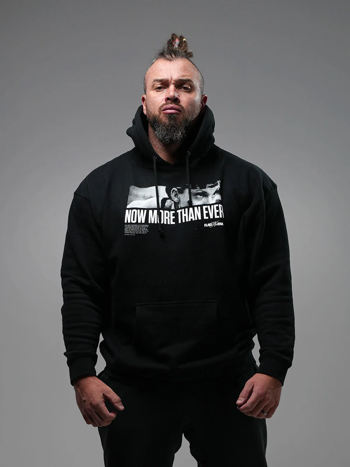 NOW MORE THAN EVER HOODIE - BLACK - Image 2