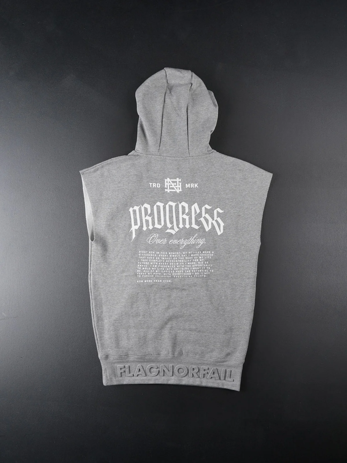 PROGRESS SLEEVELESS PULLOVER - GREY - Image 4