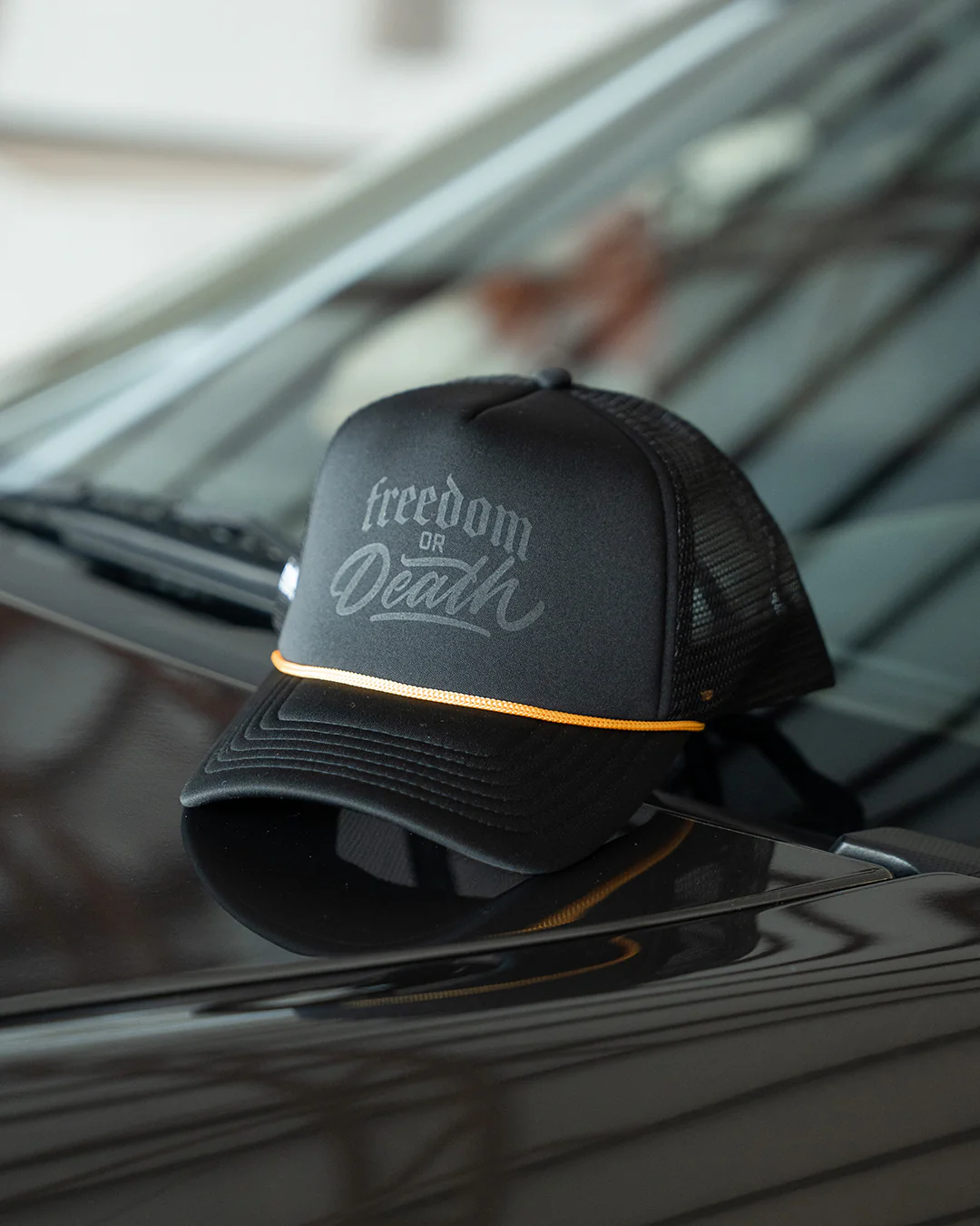 FREEDOM OR DEATH FOAM TRUCKER - BLACK - Image 3