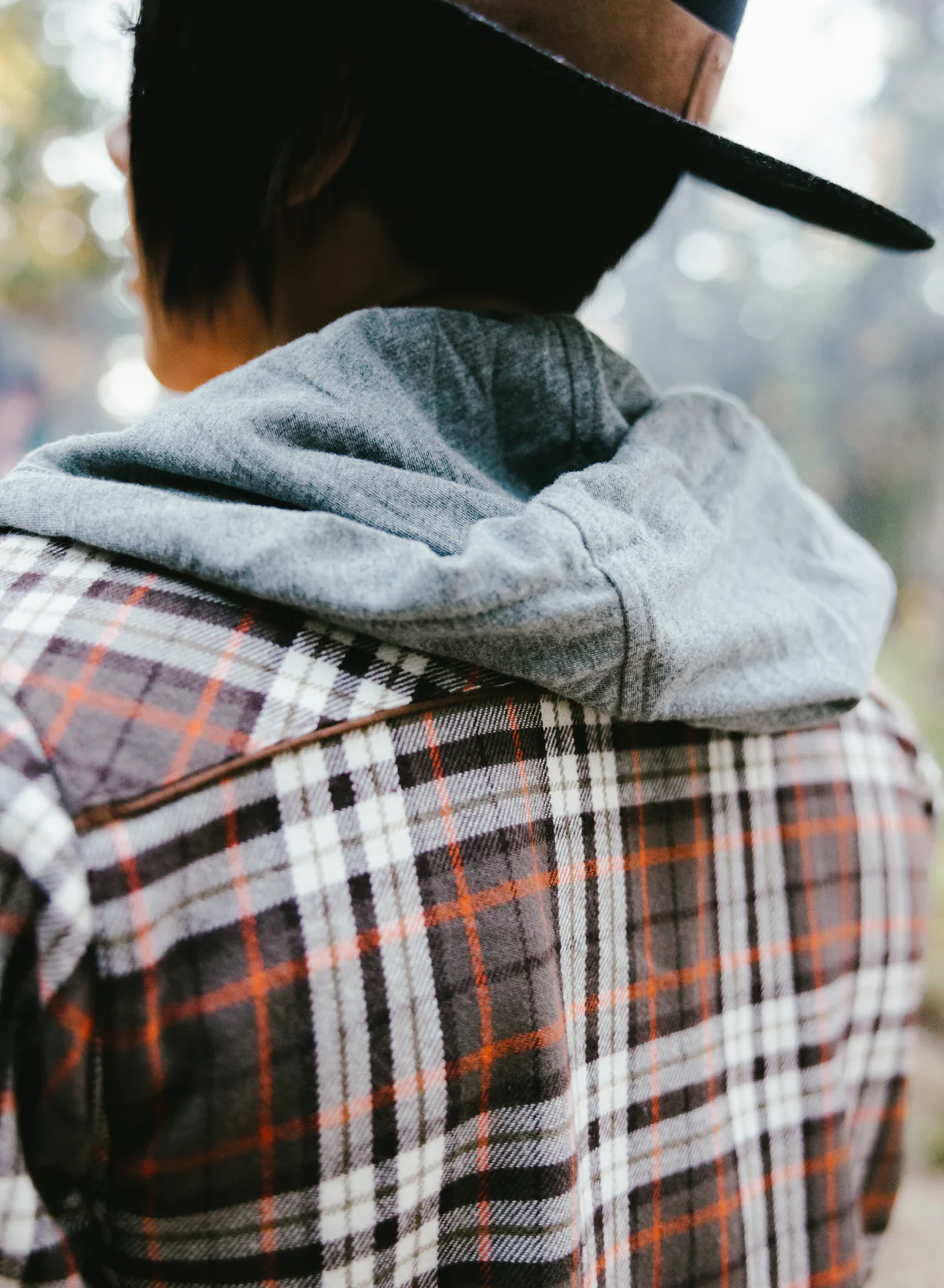 WOMEN'S HOODED FOREVER FLANNEL - ORANGE - Image 8