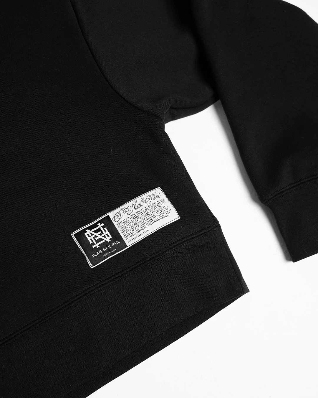 WOMENS OVERSIZED CROP CREWNECK - BLACK - Image 6