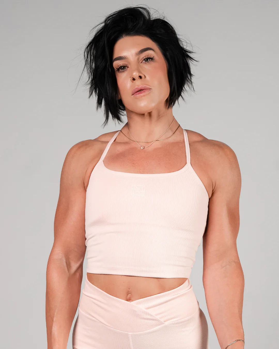 WOMENS RIBBED TANK - BLACK - Image 9