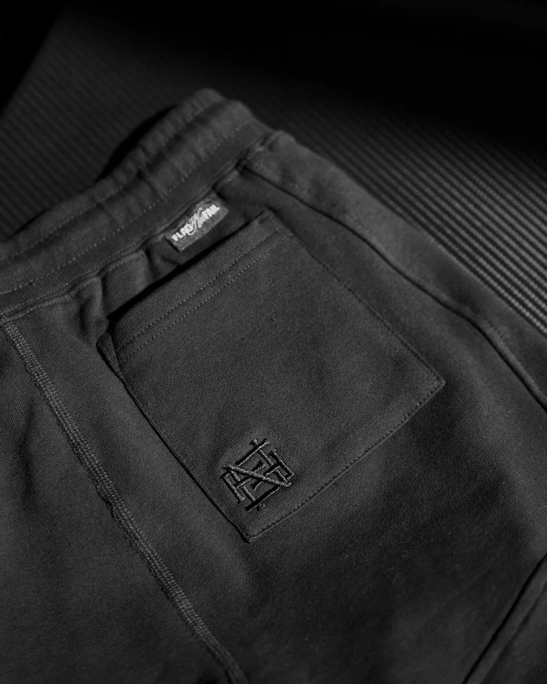 WOMENS TERRY SHORTS- BLACK - Image 5